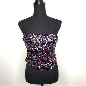 Urban Outfitters sequin crop top